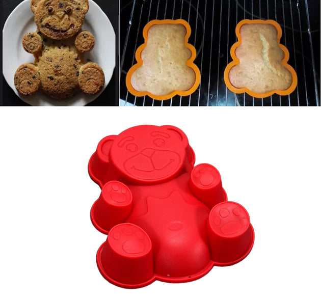 Silicone animal mould set for baking and crafts