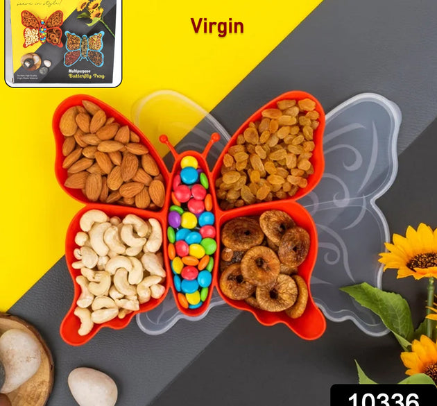 Butterfly Plastic Snack Tray