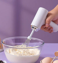 Charging handheld mixer with mini whisks, high power for baking