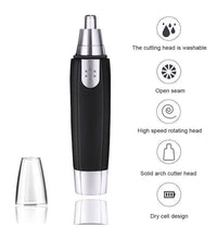 Steel nose hair trimmer for grooming