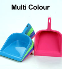 Versatile plastic dustpan with handle, suitable for home cleaning.