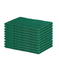 Aqua green scrub sponge cleaning pads, set of 10.