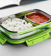 Stainless steel lunch box for office and school use