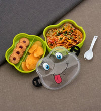 Frog-Shaped Double Layer Lunch Box with Spoon