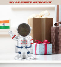 Solar Power Astronaut Ornament Moving Hand with Indian Flag 