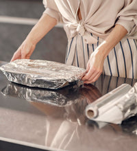 Non-stick aluminum foil sheet, heavy duty, for grilling and baking