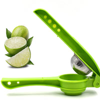 Plastic lemon squeezer cum opener, compact design