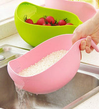 Plastic strainer and rice bowl set, thick and durable