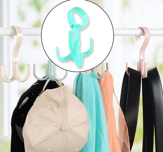 4-claw rotatable purse rack for handbags.