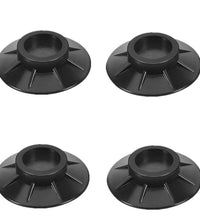 4 Pc Furniture Vibration Pad in black color showing anti-slip and shock absorption features