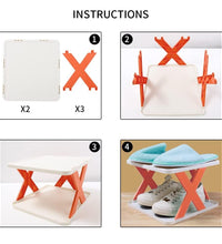 Foldable shoe storage