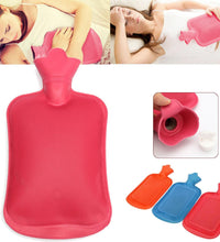 Small rubber hot water pad for pain relief.