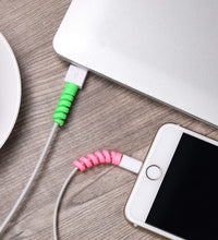 Spiral protectors for charging cables, pack of 4