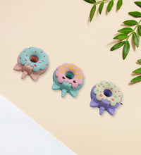 Colorful cartoon donut erasers for kids