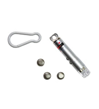 Torch keychain with LED flashlight and laser pointer