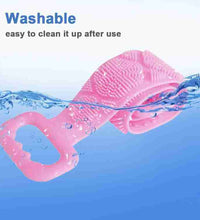 Scrubber belt for skin cleaning