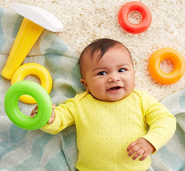 Jumbo stacking rings toy set for babies.