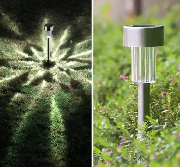 Solar Panel Led Spike Spot Light Landscape Garden Yard Path Lawn Outdors Solar Lamps, Waterproof Outdoor Decorative Landscape Lights for Garden, Patio, Yard, Walkway (2 Pc Set)