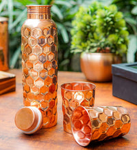 Crystal-Cut Copper Bottle