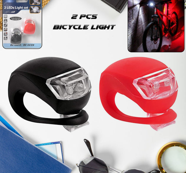 Silicone LED Bike Light Set 