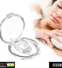 Anti-snoring device featuring a comfortable nose clip design for peaceful sleep.