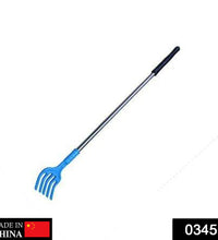 Extendable back scratcher with massaging feature.