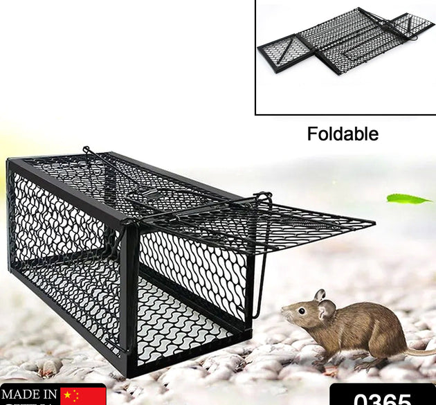 Foldable live animal trap cage.