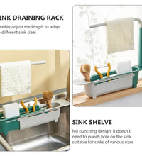 Expandable rack for drying kitchen items