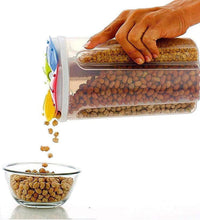 Four-section airtight storage container for food