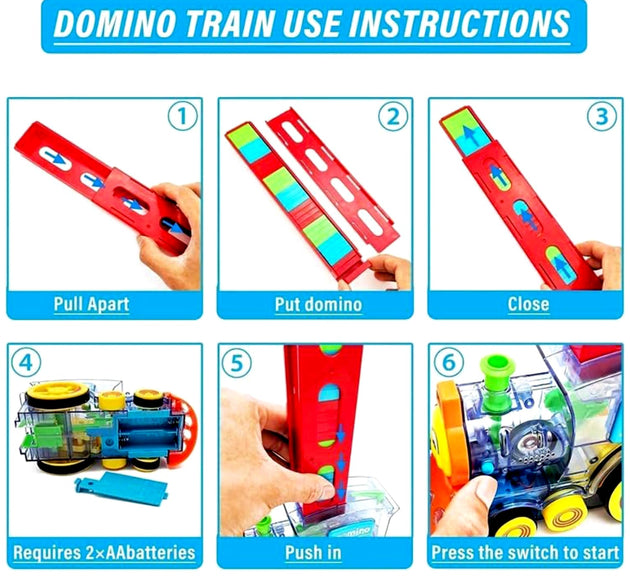 Play Game Transparent Funny Train Engine with Blocks Set 60 Blocks Toy with Music and Lights Automatic Blocks Toy Train Set for Kids ( Batteries not included)