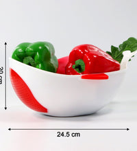 Multi-function plastic bowl with strainer for washing food