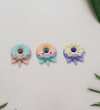 Donut erasers in colorful cartoon design