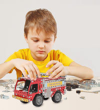 Metal Fire Engine DIY Assembly Toy for Children