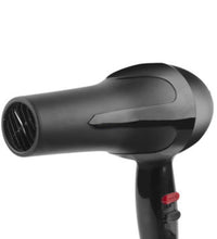 Hair dryer with sleek black design