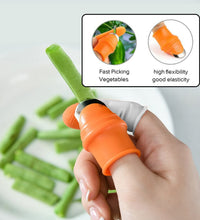 Thumb cutters in kitchen setting, showing usage.