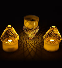 Set of 12 LED tea light candles, smokeless, decorative