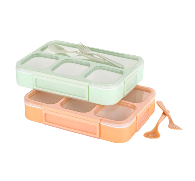 Leak-proof 4-compartment box