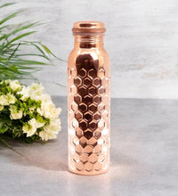 Luxury Cut Copper Water Bottle