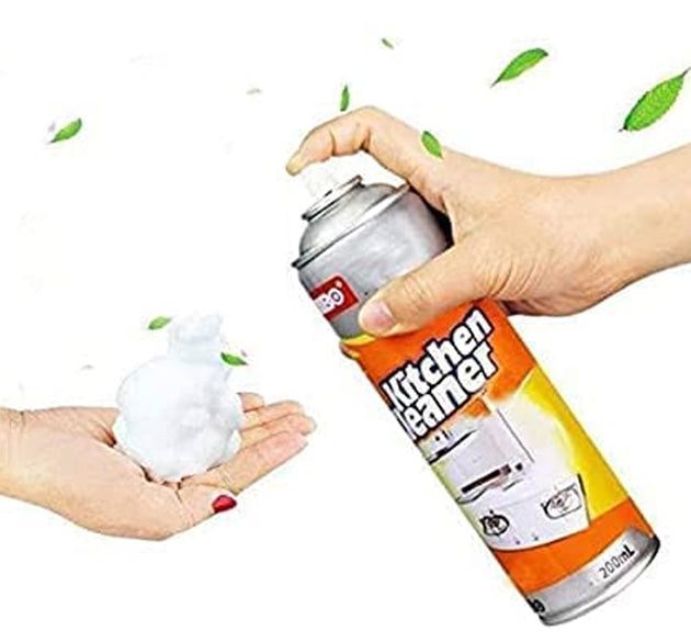 Multipurpose Bubble Foam Cleaner Kitchen Cleaner Spray Oil & Grease Stain Remover Chimney Cleaner Spray Bubble Cleaner All Purpose Foam Degreaser Spray (500 Ml)