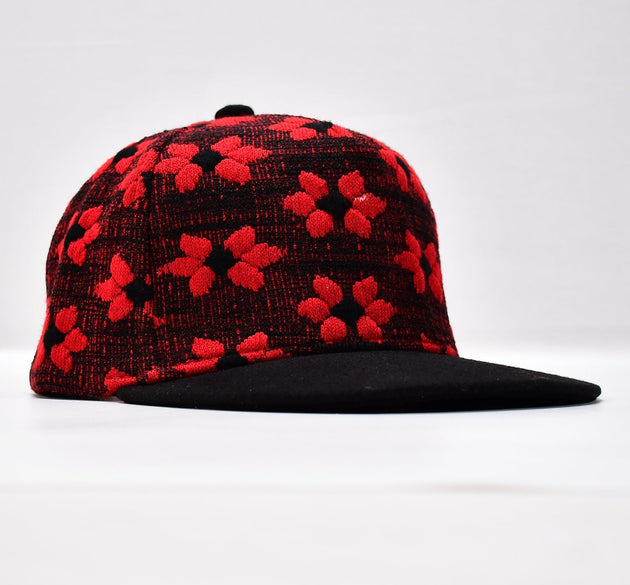 Snapback hat with hip hop style, angled view