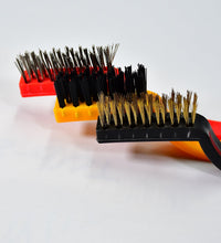 Versatile mini wire brush set for cleaning different surfaces