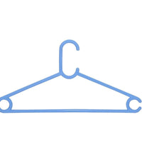 Clothes hangers in plastic