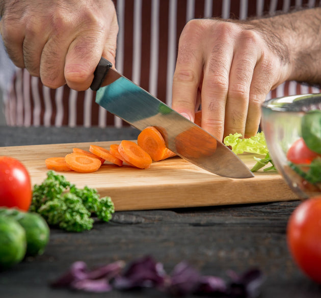 Natural wood chopping board