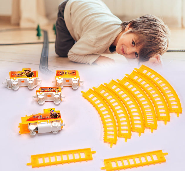 Battery-operated toy train set