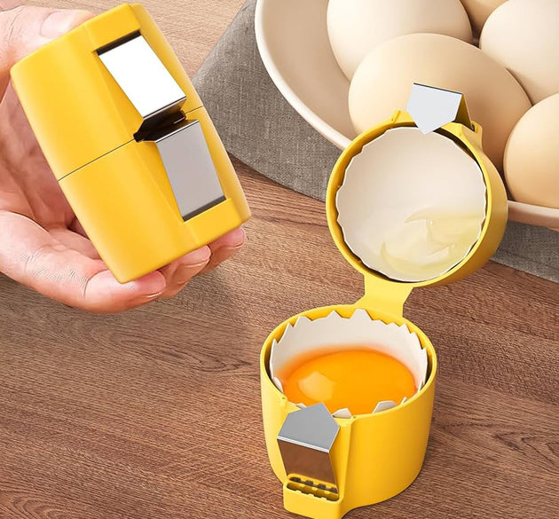 Egg Shell Opener Egg Cracker Tool for Raw Eggs Handheld 