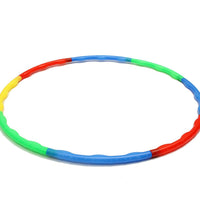 Multiple views of hula hoop for fitness with adjustable diameter