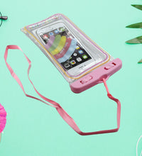 Waterproof zip lock pouch for mobile phones, suitable for use underwater.