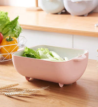 Multifunctional strainer bowl for rinsing and serving