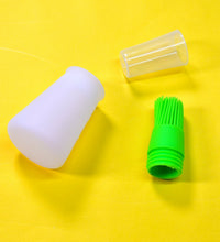 Silicone oil bottle with brush