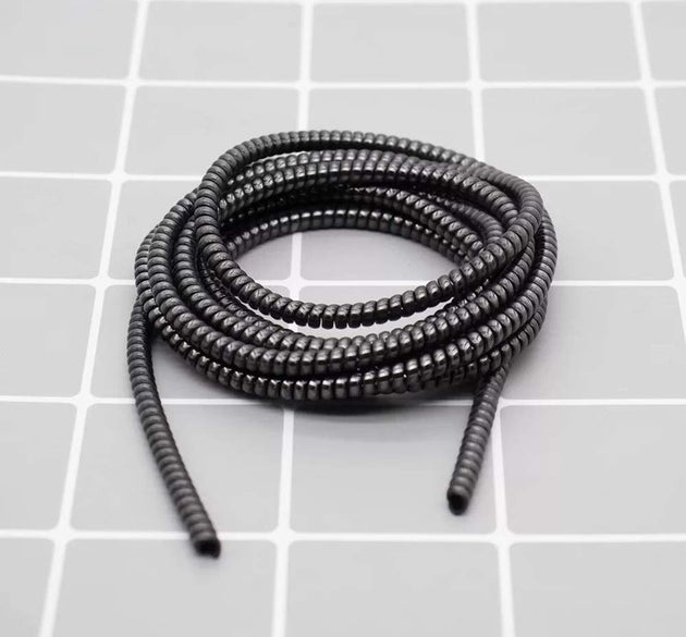 Metallic Finish Cable Spiral Protector / Wire Repair / Pet Cord Protector / Headphone Saver, Cable Wrap / Cover for Mac Charging Cable